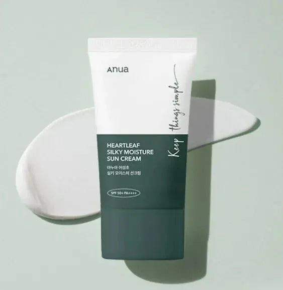 Heartleaf Silky Moisture Sun Cream SPF50+ 50 ml. - Namü 나무
