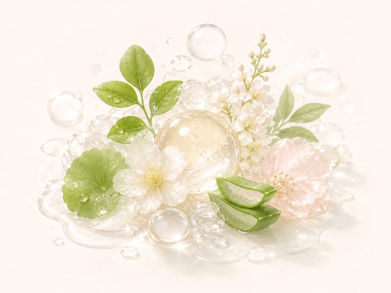 Ingredientes hidratantes y antioxidantes