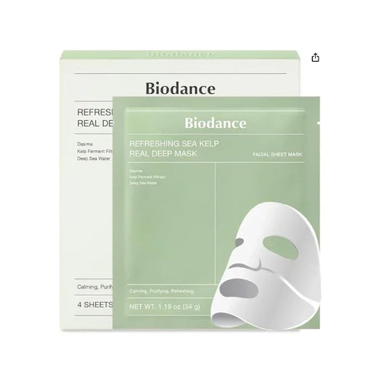 Refreshing Sea Kelp Real Deep Mask 34 g. x 4 unidades - Namü 나무